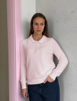 K13202 Джемпер (вязаный трикотаж) РОЗОВЫЙ