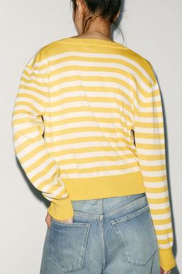 STRIPED KNIT CARDIGAN - Zara фото 21