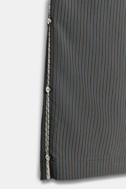 STRIPED VISCOSE BLEND TROUSERS - Zara фото 22