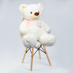 Мягкая игрушка «Медведь, я люблю тебя», 80 см, белая