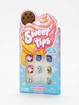 Детские накладные ногти «Сладости», 12 шт.