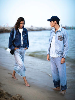 Standart Kal?p G?mlek Yaka Bomber Erkek Jean Ceket