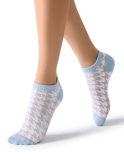 (Omsa) Style 551 нос.жен. укороч с рисунком лапки