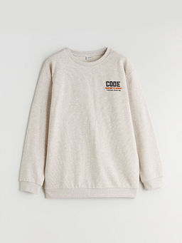 Bisiklet Yaka Erkek ?ocuk Sweatshirt