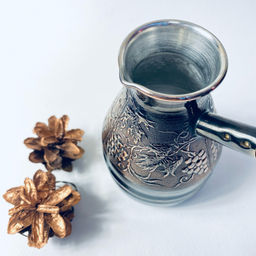 Турка медная (кофеварка) "Виноград" 200 гр