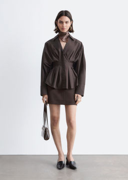 Camisa de algod?n con cintura ajustada - H&m фото 7