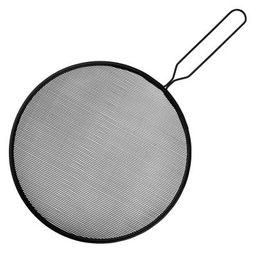Блэк Крышка-сито Брызгоулавливатель д21см, металл/окрашенный, цвет - черный, длинная металлическая ручка 12,4см, в п/эт пакете (Китай)