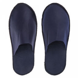 Тапочки одноразовые "Standart" 37-42рр, спанбонд, подошва - пенополиэтилен, s5мм, 60мкм, с открытым мысом, легкие, синий, индивидуальная упаковка, в упаковке 25пар, ТУ 13.92.29-016-33186646-2020, "SMZ" (Россия)