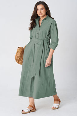 Платье Lenata 16495 серо зеленый