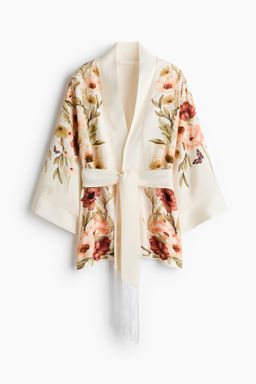 Chaqueta oversize con cintur?n de anudar