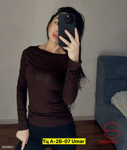 Лонгслив женский из хлопка - Bruno фото 4