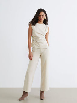 Bisiklet Yaka B?zg?l? Bluz