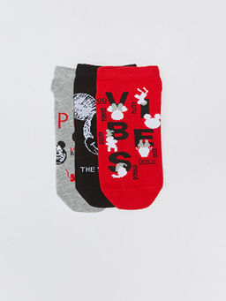 Mickey Mouse Desenli K?z ?ocuk Soket ?orap 3l? - Waikiki фото 3