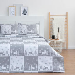 Постельное белье LoveLife 1,5сп New year forest 143*215см,150*225см,50*70см-2шт