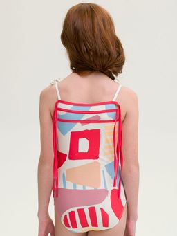 PELICAN, купальник для девочек, Молочный  фото 4