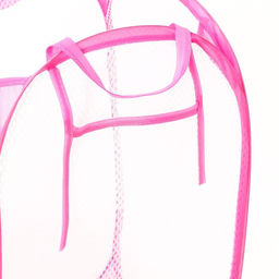 Корзина для хранения игрушек «Зайка», 57 х 34 х 34 см, розовая