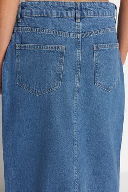 TRENDYOLMILLA Koyu Mavi More Sustainable Y?rtmacl? Maxi Denim Etek TWOSS23ET00289 фото 6