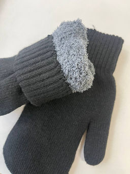 PM0031 Варежки (мех внутри) ЧЕРНЫЙ