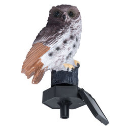 USL-S-829/PM290 BROWN OWL Садовый светильник на солнечной батарее Филин. 1 светодиод. Теплый белый свет. 1*АA Ni-Mh аккумулятор в/к. IP44. TM Uniel - Volpe фото 3