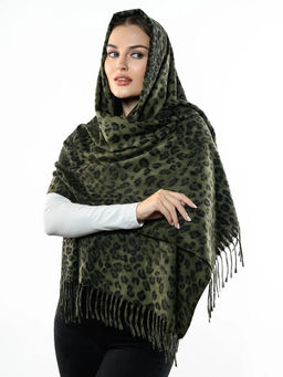 Яркий палантин с анималистичным принтом - Pretty mania фото 4