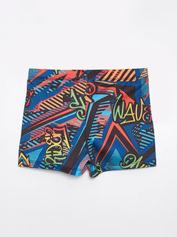Beli Lastikli Bask?l? Erkek ?ocuk Boxer Mayo - Waikiki фото 2