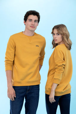 U. S. Polo Assn / Базовый свитшот горчичного цвета с круглым вырезом - U.s. polo assn фото 10