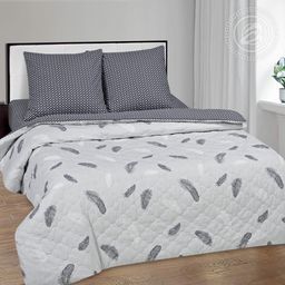 Постельное белье Феникс (поплин зима-лето) 1,5 сп./Пододеяльник стеганый (молния): 1 шт. - 215*143; Простыня: 1 шт. - 215*150; Наволочка (клапан): 2 шт. - 70*70; Зима - лето