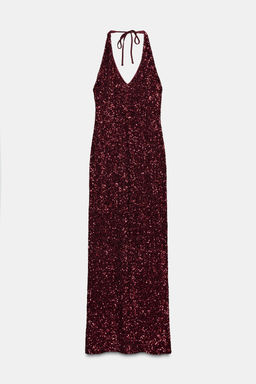 V-NECK SEQUIN DRESS - Zara фото 7