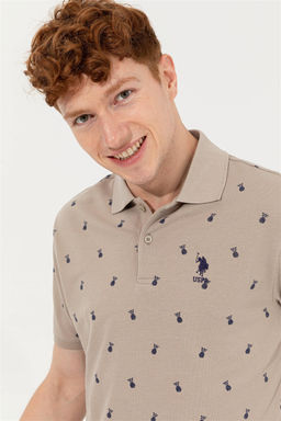 Мужская футболка цвета хаки с воротником-поло Неожиданная скидка в корзине - U.s. polo assn фото 4