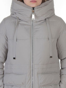 8379 LT. GRAY Куртка зимняя женская (200 гр. холлофайбер)