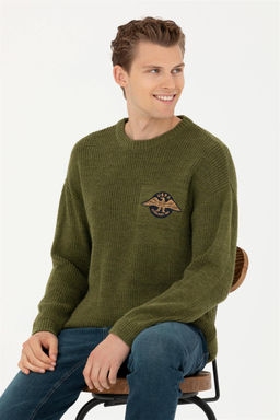 Мужской свитер цвета хаки - U.s. polo assn фото 8