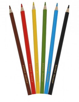 Набор цветных карандашей Каляка-Маляка 6 цветов, шестигранные, дерево  фото 3