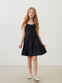 Kare Yaka K?z ?ocuk Abiye Elbise