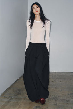 PINSTRIPE DARTED TROUSERS ZW COLLECTION