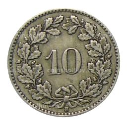 10 раппенов 1922 года Швейцария