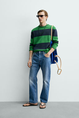 JERSEY JACQUARD RAYAS AARON LEVINE X ZARA / Azul?n  фото 4