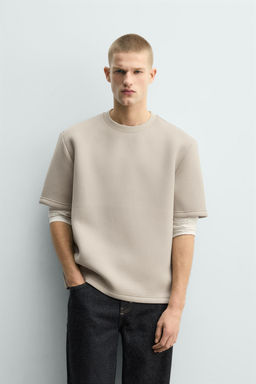 SUDADERA RELAXED FIT T?CNICA / Piedra - Zara фото 2
