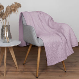 24С117-ШР/у./л.с.уп. 165*220 Плед "Зефир" цв. 1929 рис. 1 сирень