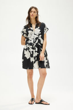 Vestido tunica efecto arrugado
