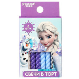 Набор свечей для торта С Днем Рождения, 8 штук, Холодное сердце - Disney фото 3