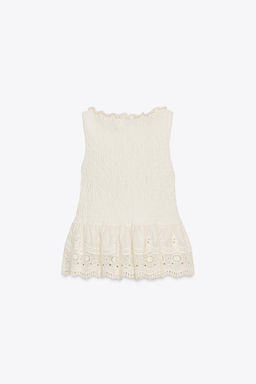 COMBINATION KNIT ROMANTIC TOP - Zara фото 2