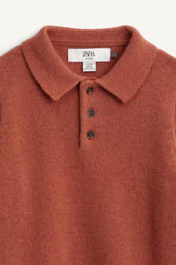100% WOOL KNIT POLO SHIRT LIMITED EDITION - Zara фото 7