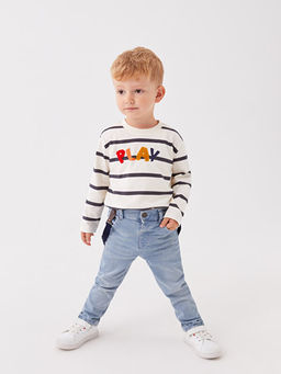 Basic Erkek Bebek Jean Pantolon ve Pantolon Ask?s? 2li