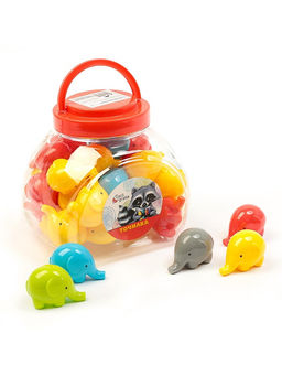 Цена за 36 шт. Точилка для карандашей Calligrata «Слоник», с контейнером, МИКС