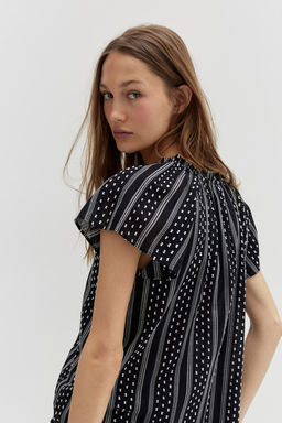 Blusa de algodon con cordon de ajuste - H&m фото 2