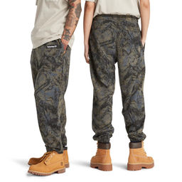 Брюки Timberland Sweatpant Mountain Authentic fit AOP серые  фото 3