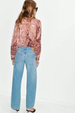 Z1975 WIDE-LEG LOW-RISE JEANS - Zara фото 13