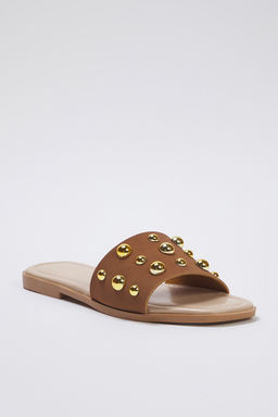 Trendyol Shoes Siyah Gumus Trok Tasl? S?k Kad?n Terlik TAKSS25TE00013 - Trendyolmilla фото 8
