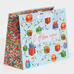 Пакет ламинированный горизонтальный Сюрприз внутри, MS 18 23 10 см - Дарите счастье фото 2