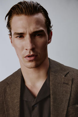 BLAZER TRAJE 100% LINO / Marr?n oscuro - Zara фото 7